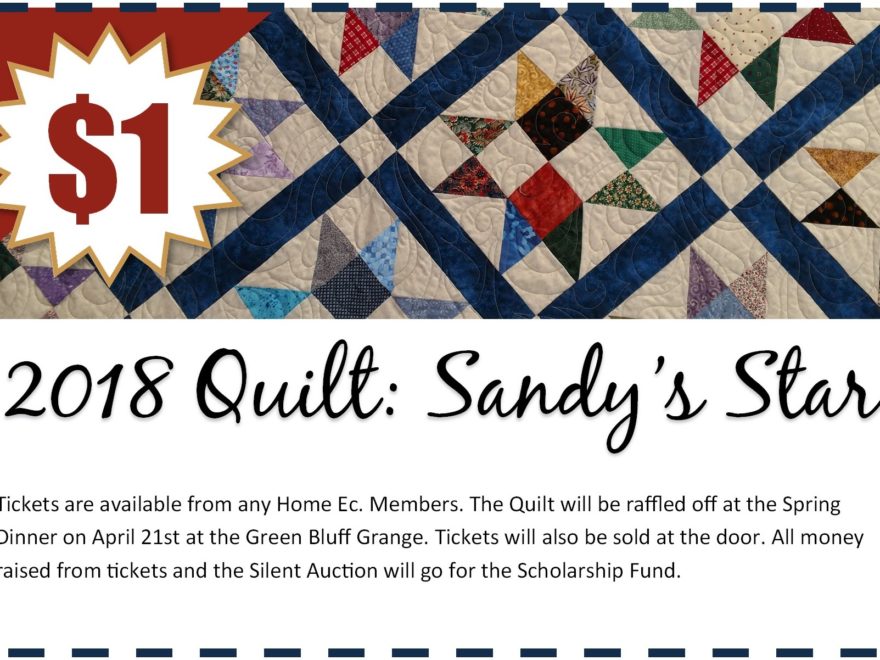 Sandy’s Star Quilt Raffle