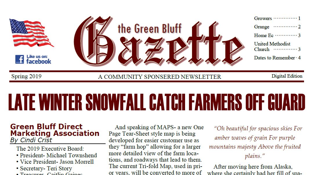 Spring Edition Gazette